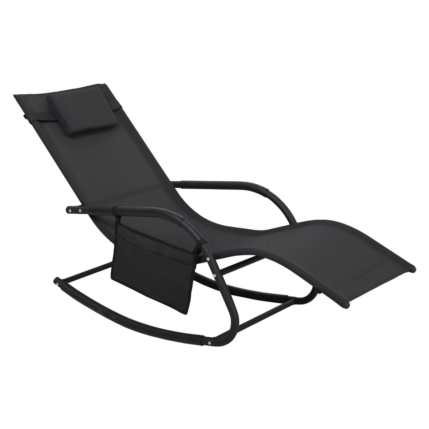 Svita Fjon Deluxe Schaukelliege Gartenliege Liegestuhl Sonnenliege Seitenta günstig online kaufen