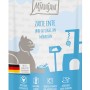 Mjamjam Quetschie Nassfutter Zarte Ente & Geflügel mit Möhrchen, 125g. Katzenfutter im Quetschbeutel.
