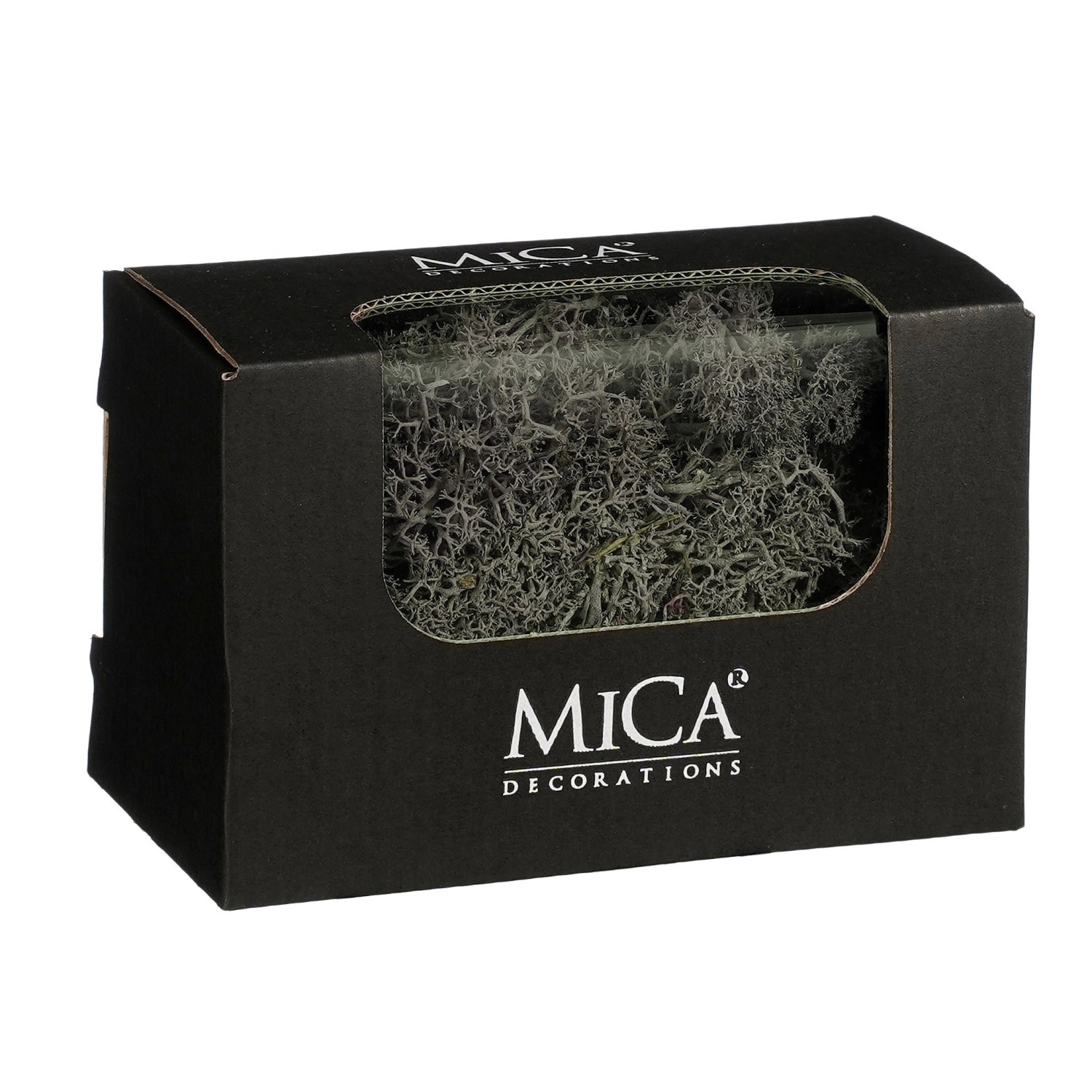 Mica Decorations Rentiermoos 14,5 cm x 8 cm x 9,5 cm Grau