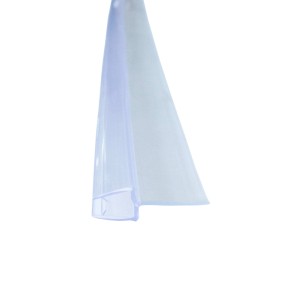 Transparente Bagnoxx Schleiflippendichtung für Duschtür, 1m, 6mm Glas