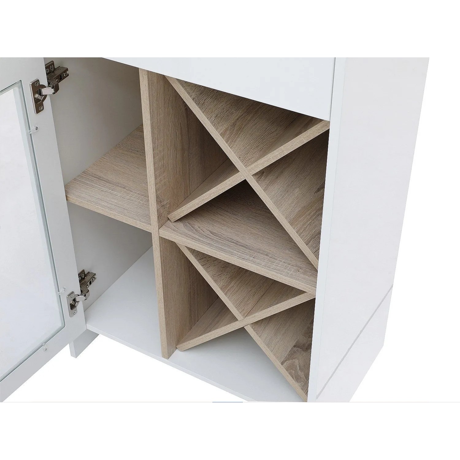 Vente-unique Barmöbel Niraya Naturfarben Hell  Weiß 150 cm_10
