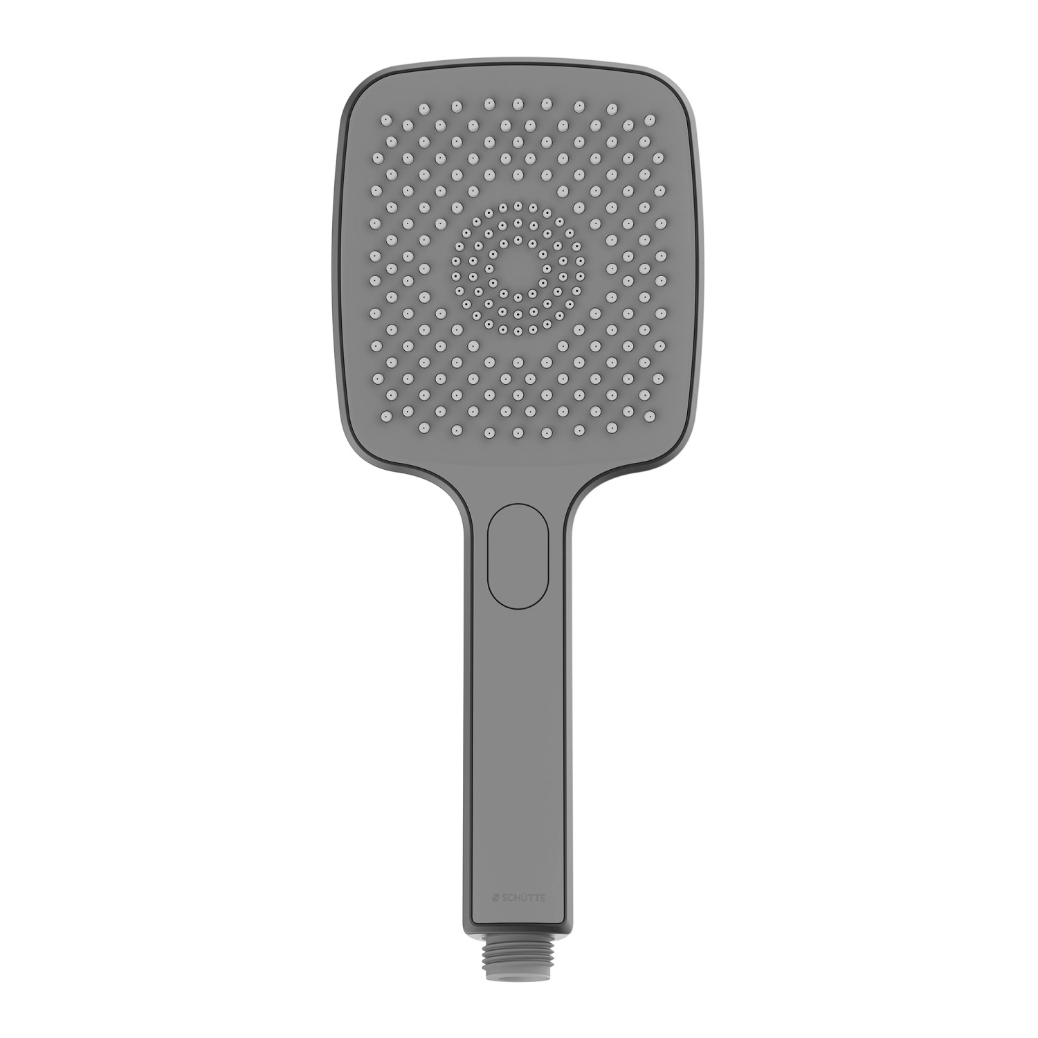 Schütte Handbrause Hawaii, eckig, graphit matt, mit Brauseschlauchanschluss und Strahlartenumstellung.