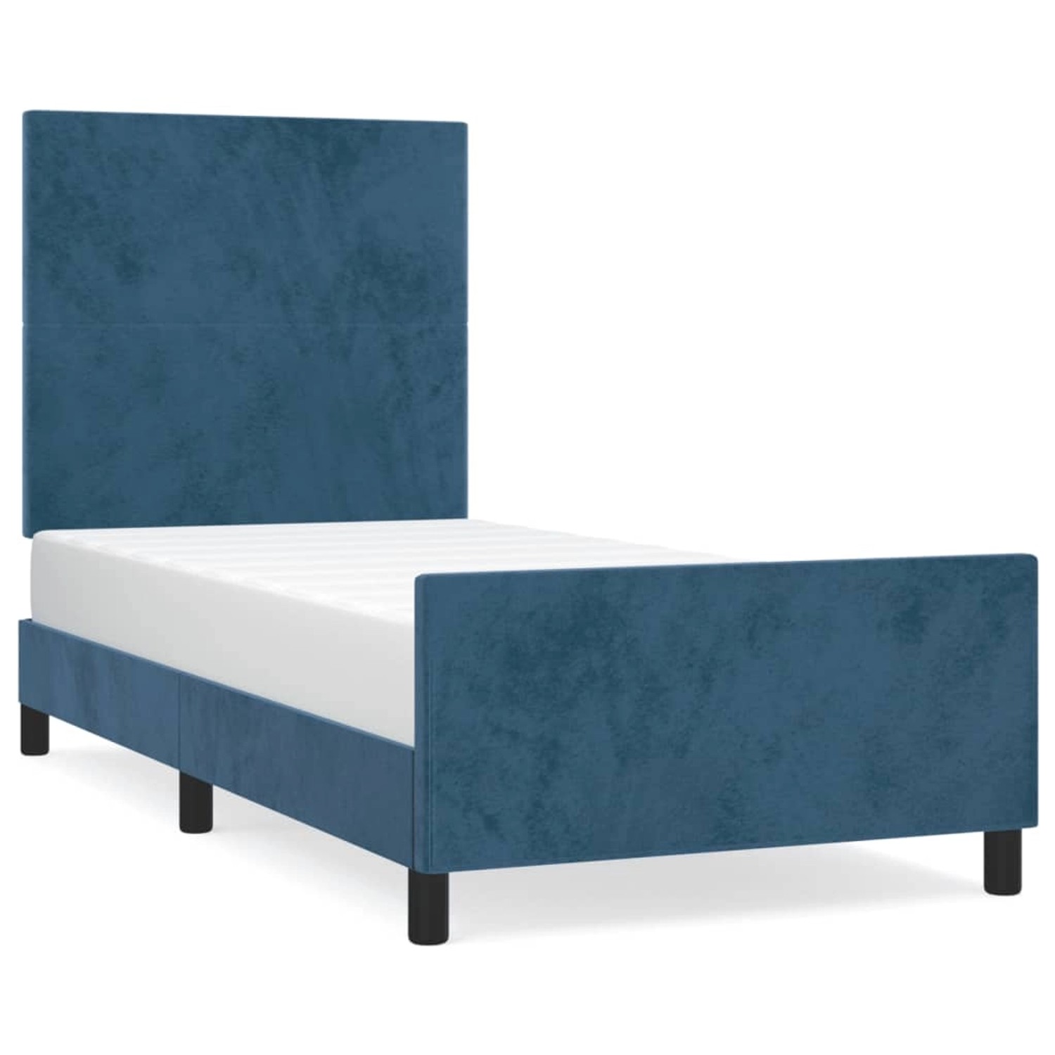 vidaXL Bettgestell ohne Matratze Dunkelblau 90x190 cm Samt 3125609 günstig online kaufen