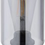Globo Tischleuchte Hadera, schwarz matt, mit Glaszylinder. Design-Tischlampe für Innenräume.