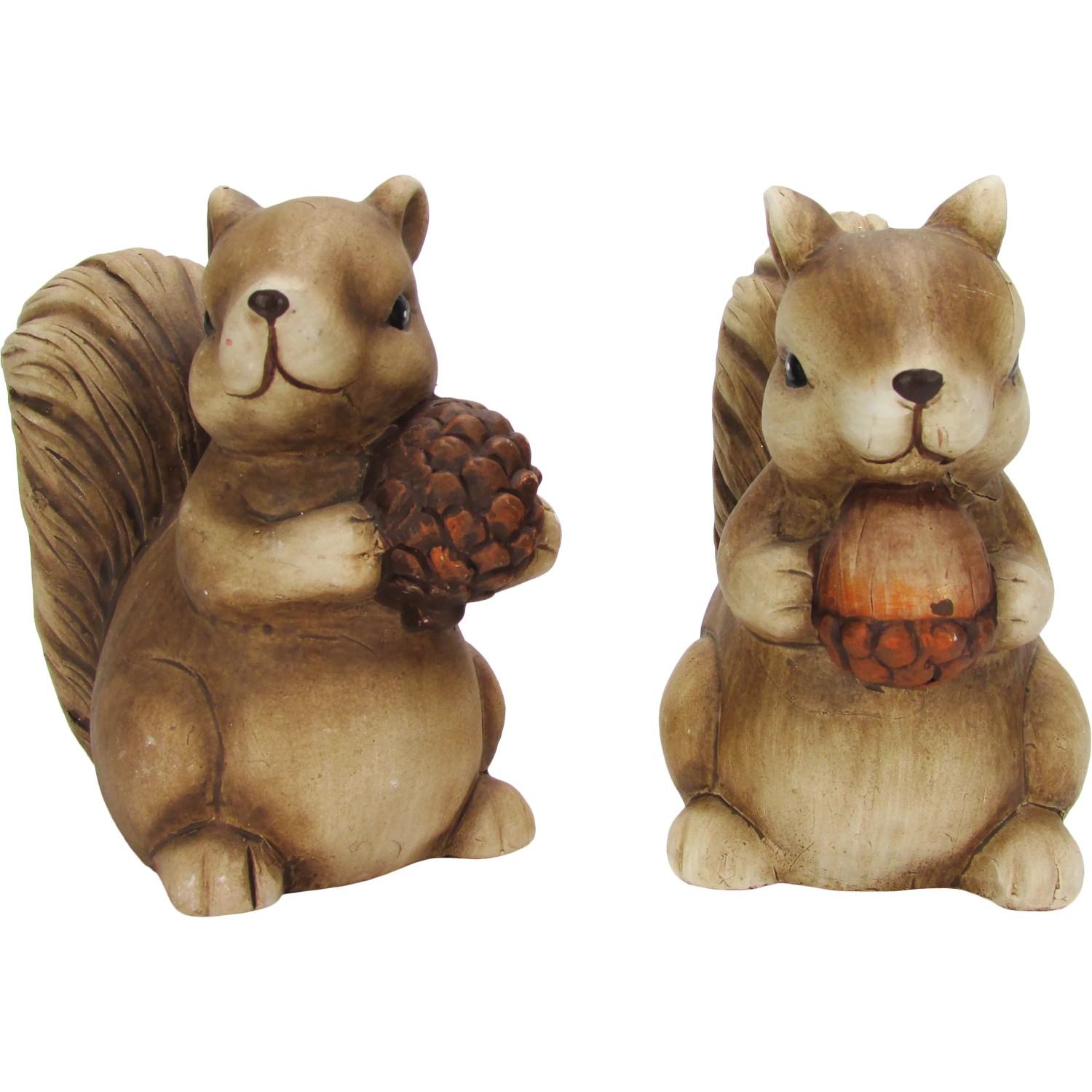 Onwomania Eichhörnchen-Figur Aus Polyresin – Realistische Tier-Dekofigur, 6 Cm, Braun