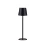 Schwarze LED-Akku-Tischleuchte Euria von Just Light, 37 cm hoch, dimmbar.
