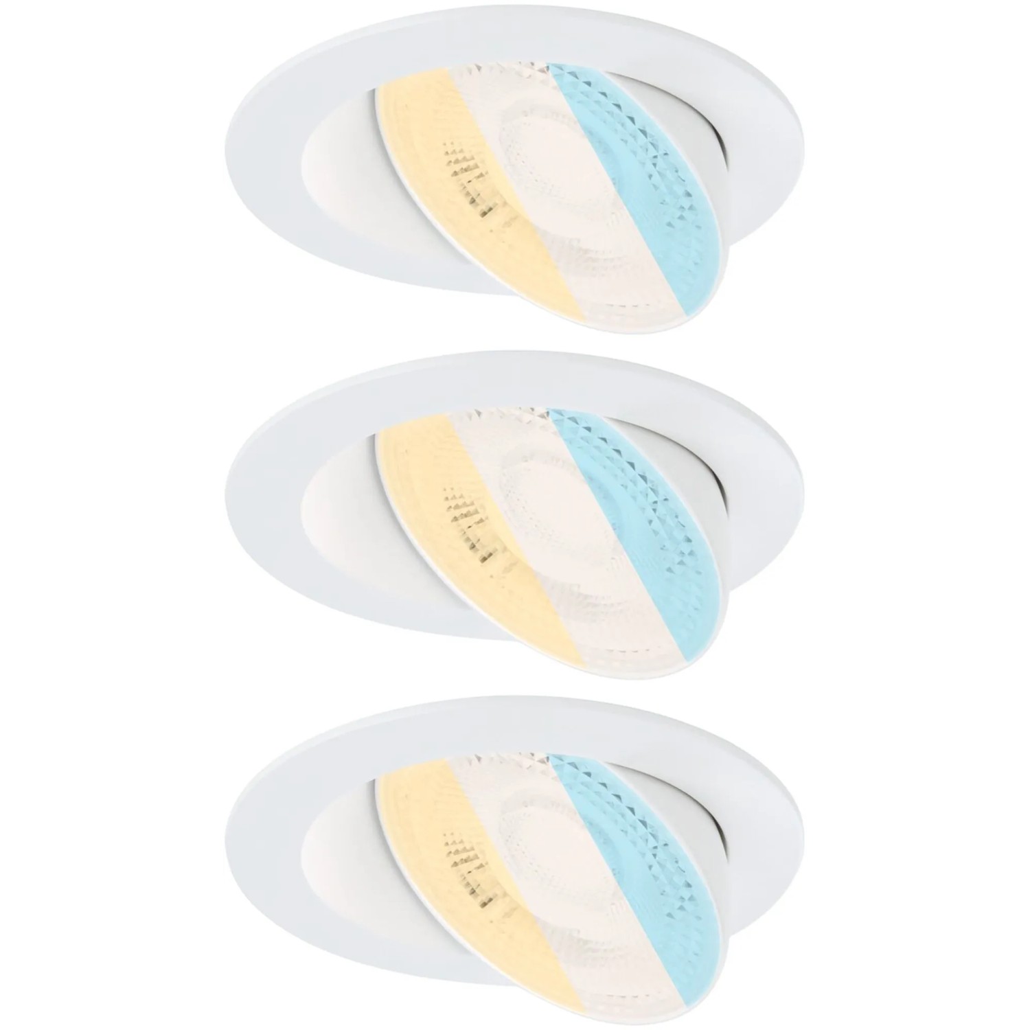 Paulmann LED EBL Aumus 3er-Set 3x700,m 3x5 W White Select Weiß