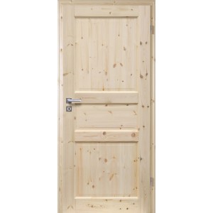Radex Landhaus Zimmertür Kiefer, 610x1985 mm, Rechtsanschlag, aus Massivholz.