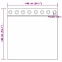 vidaXL Vorhänge 2 Stk Dunkelgrau 140 x 140 cm Samt 4107223_8