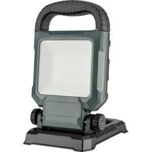 LED-Baustrahler Arbeitsleuchte, 20 W, 1.800 lm, mit Tragegriff und verstellbarem Leuchtenwinkel.