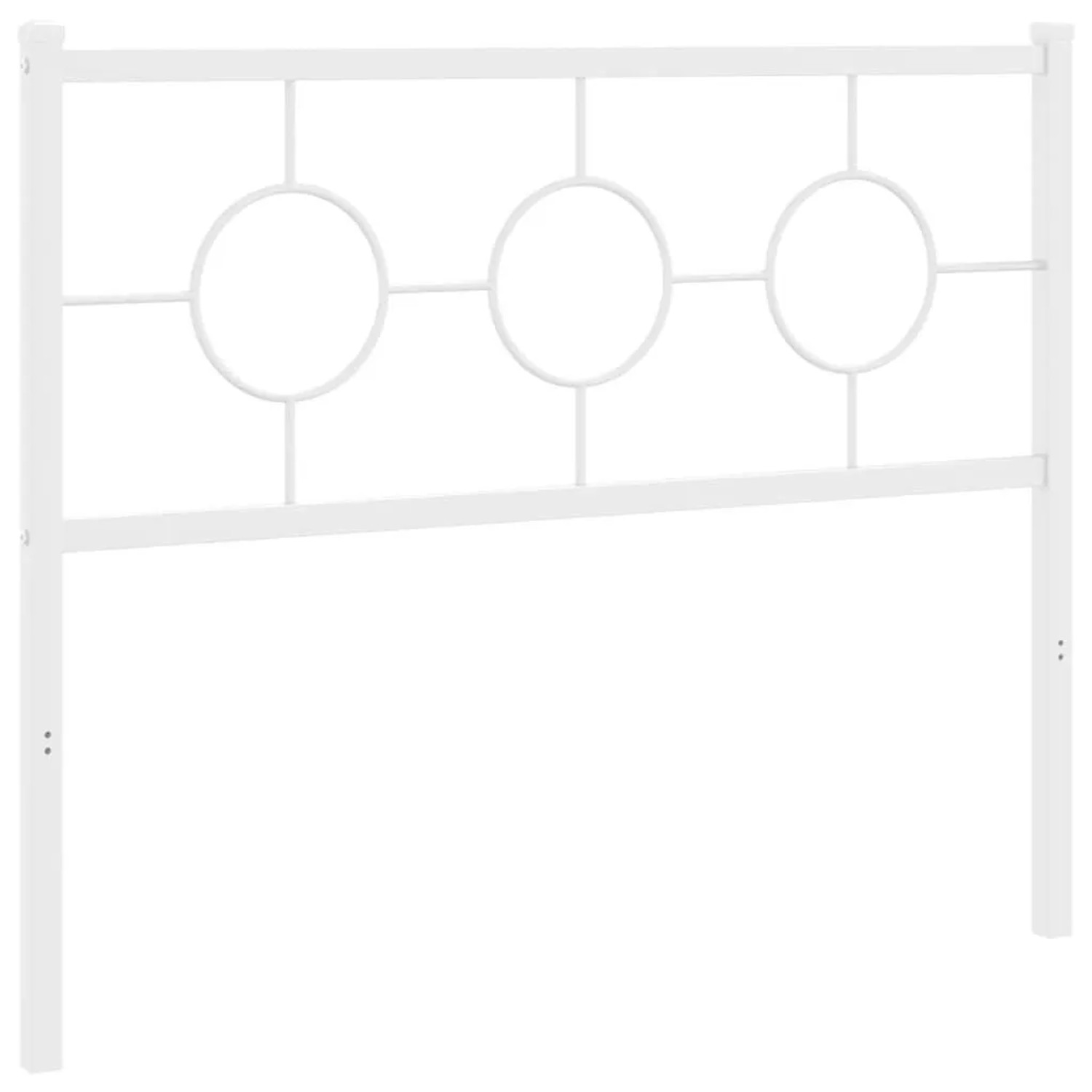 vidaXL Ersatz-Kopfteil Metall Weiß 107 cm 376305
