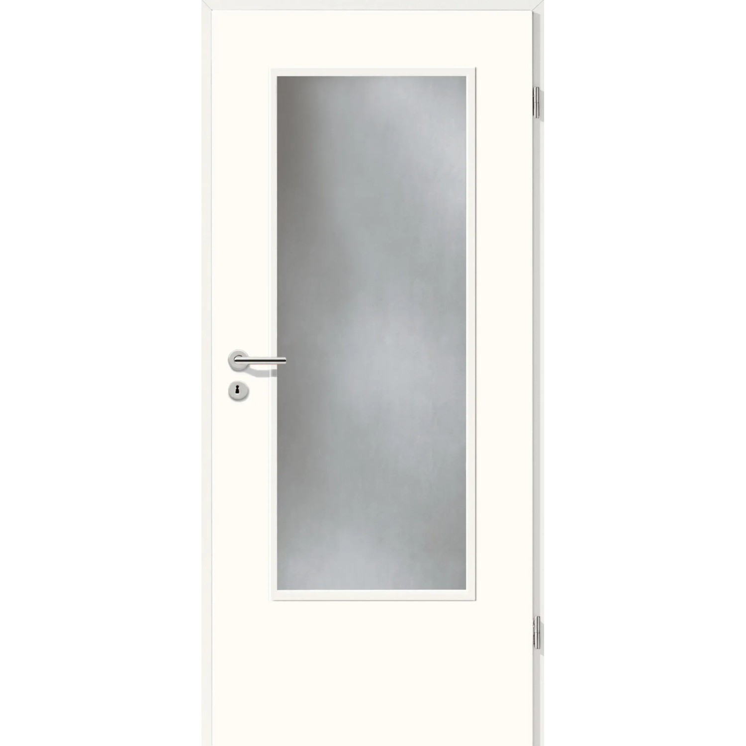 Zimmertür Dekor Weiß (GA24) LA (o. Glas) 86 cm x 198,5 cm Anschlag L