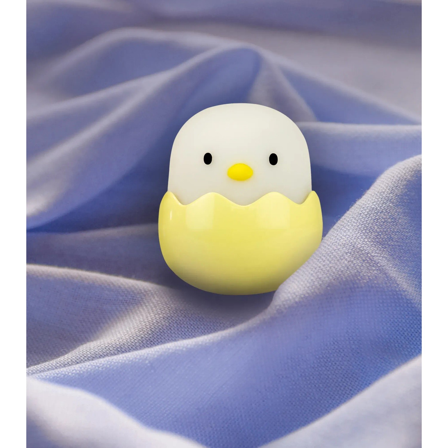 Gelbes MegaLight LED-Nachtlicht Baby Eggy mit Akku, dimmbar und mit RGB Licht.