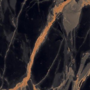 Bodenfliese Feinsteinzeug, Gold-Marmor Optik, glasiert und poliert, 120x120 cm.