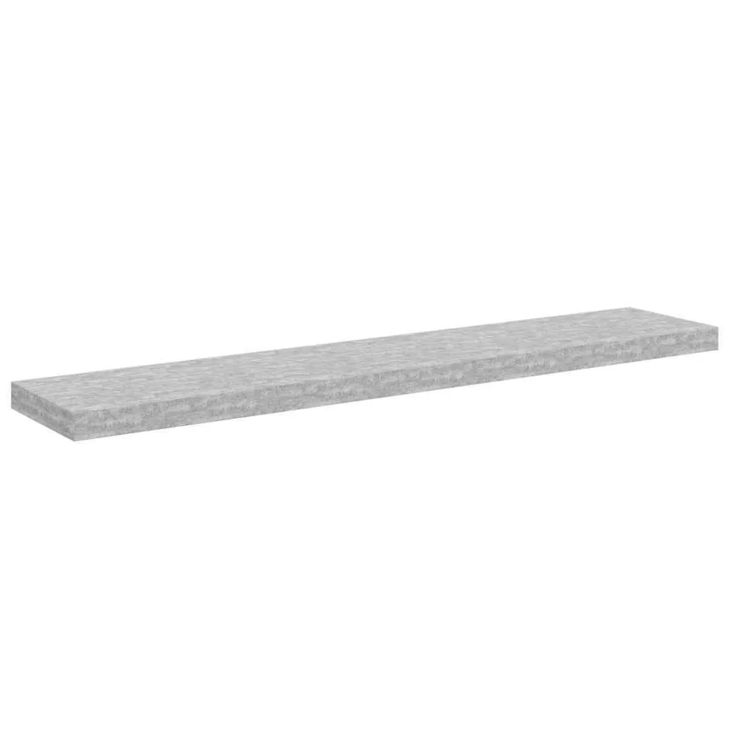 vidaXL Schweberegal Betongrau 120x23,5x3,8 cm MDF 326606