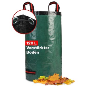 Noor Gartensack Profi M Ø 45 cm x 75 cm Laubsack 120 l Grün