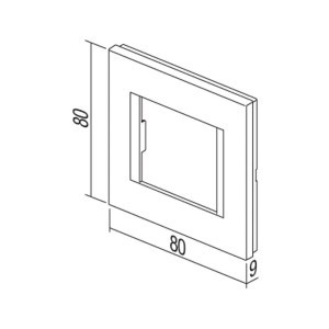 TEM MODUL PLUS 1-Fach UP Rahmen Beige Glanz Line