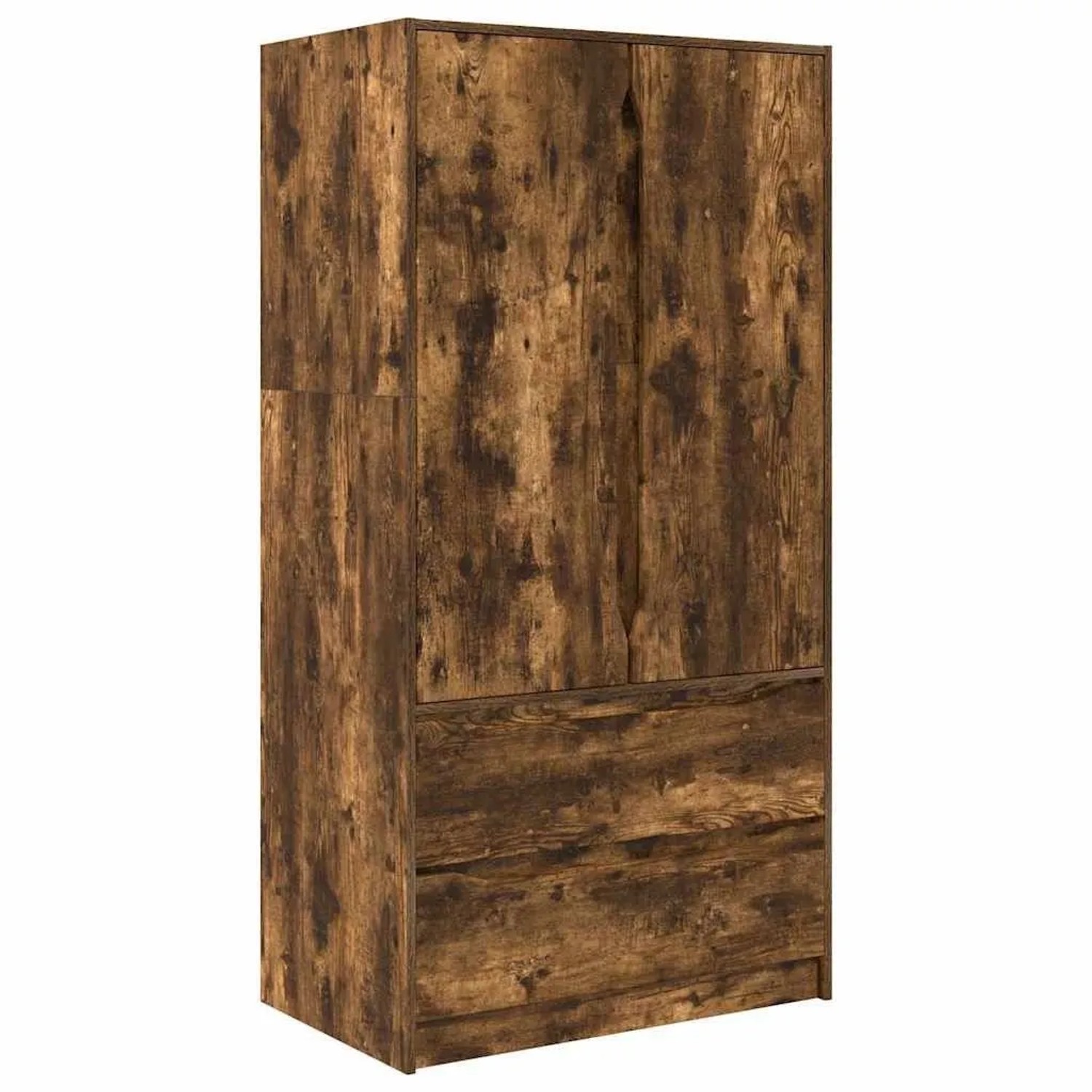 vidaXL Badezimmerschrank mit Tür Geräucherte Eiche 79,5 x 49 x 156 cm 34062 günstig online kaufen