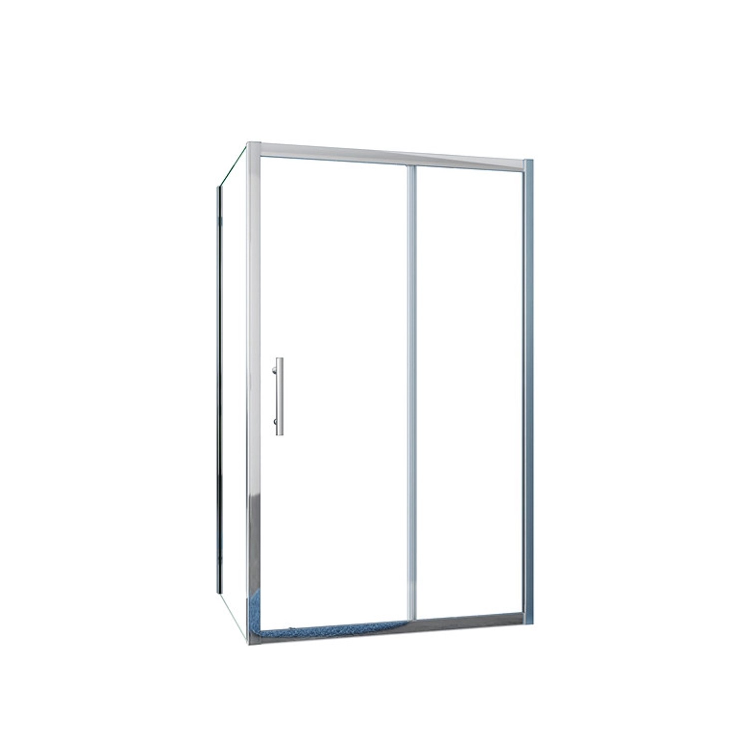 Duschparadies Duschkabine Eckeinstieg 140 x 90 cm Schiebetür 8mm Nano Glas günstig online kaufen