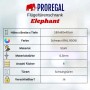 PROREGAL Flügeltürenschrank ELEPHANT Mit 2 Türen Abschließbar HxBxT 180x80x40cm 6 Fächern & Kleiderstange Stahl Pulverbeschichtet Schwarz Spind_8