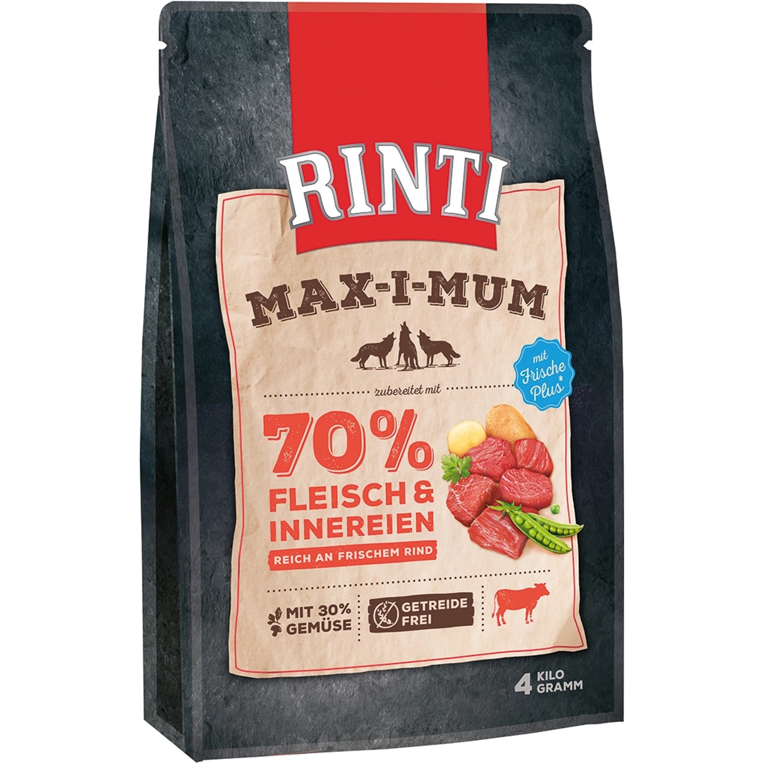 Rinti Hunde-Trockenfutter Max-I-Mum Rind 4 kg