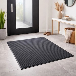 Mojawo Türmatte Fußmatte Schmutzfangmatte Eingangsmatte Sauberlaufmatte Fußabtreter 120x180cm Grau Rutschfest
