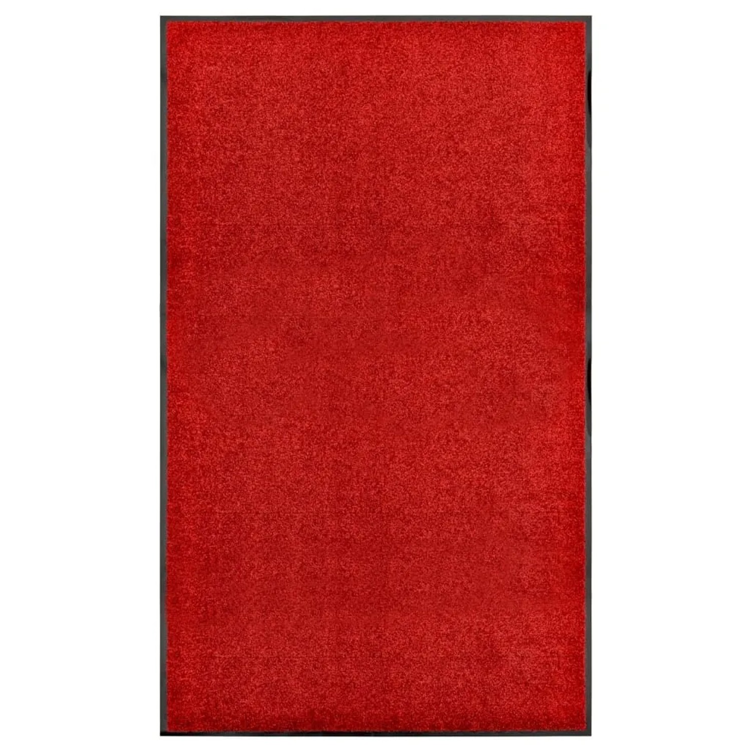 vidaXL Fußmatte Waschbar Rot 90x150 cm 323425