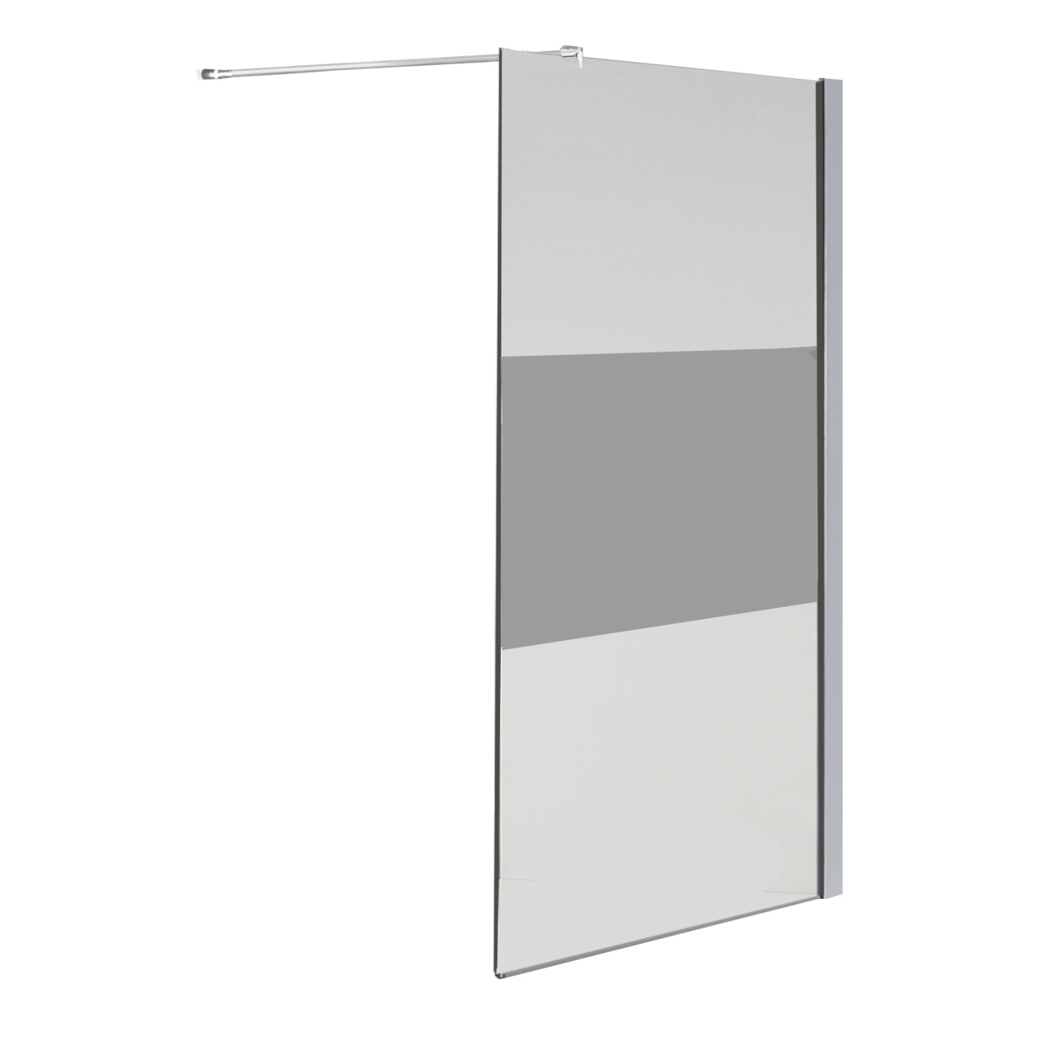Glasdeals Walk-In Duschwand 140 x 200 cm AQUOS-COVER-3445