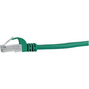 Grünes Schwaiger CAT 6 Netzwerkkabel, 0,5 m, für schnelle Datenübertragung im Heimnetzwerk.