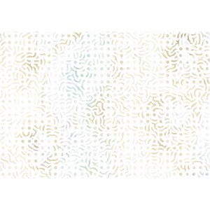 Komar Vlies Fototapete Unique, 400x280cm, abstraktes Punkt- und Linienmuster in Weiß und Beige.