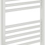 Weißer Sanotechnik Badheizkörper Bari, 1600x600mm, gerade, mit Mittelanschluss.