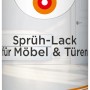 Alpina Sprühlack für Möbel & Türen, 400ml, seidenmatt, weiß. Ideal für Holz, Metall & Kunststoff.