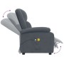 vidaXL Massagesessel Elektrisch Dunkelgrau Samt 3098405_7