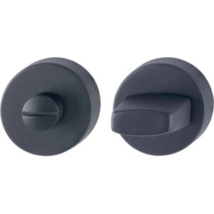 AnsaPro WC-Schlüsselrosette Hudson, Edelstahl mattschwarz für Zimmertüren.