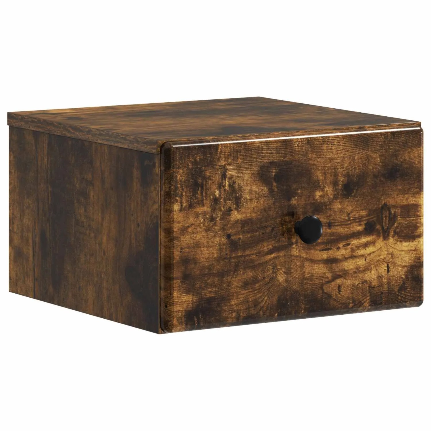 vidaXL Wandmontierter Nachttisch Geräucherte Eiche 34,5 x 33 x 20 cm 899115