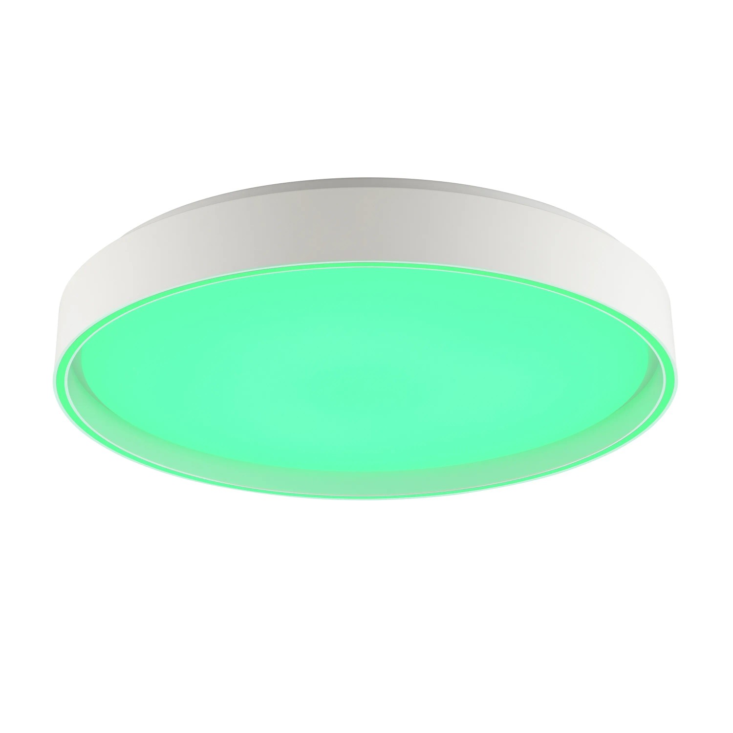Weiße LED-Deckenleuchte Mona mit RGB und CCT Funktion, Ø 49 cm.