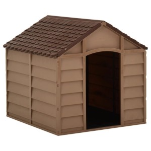 vidaXL Hundehütte Braun 71x71,5x68 cm PP 316180