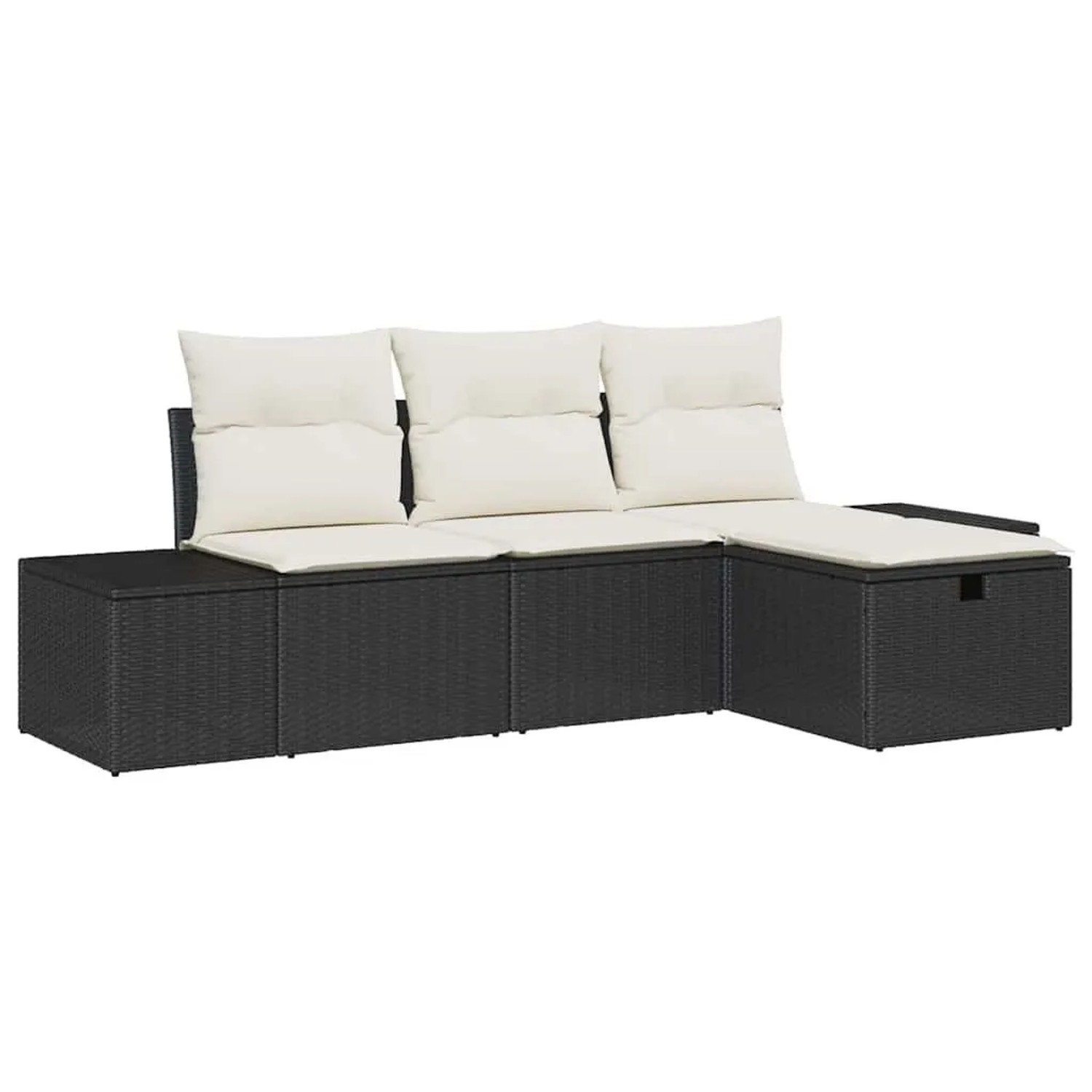 vidaXL Sofa Set mit Kissen 4-Tlg Poly-Rattan 3360678 günstig online kaufen