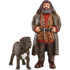 Schleich Figur Wizarding World Hagrid mit Hund Fang, detailgetreue Weihnachtsdeko