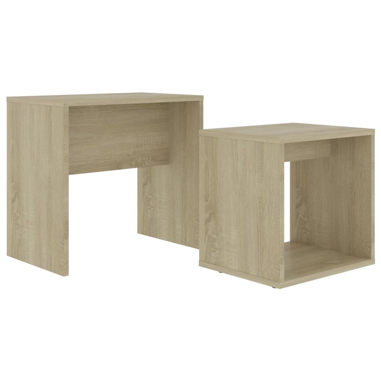 vidaXL Couchtisch-Set Sonoma-Eiche 48 x 30 x 45 cm Holzwerkstoff günstig online kaufen