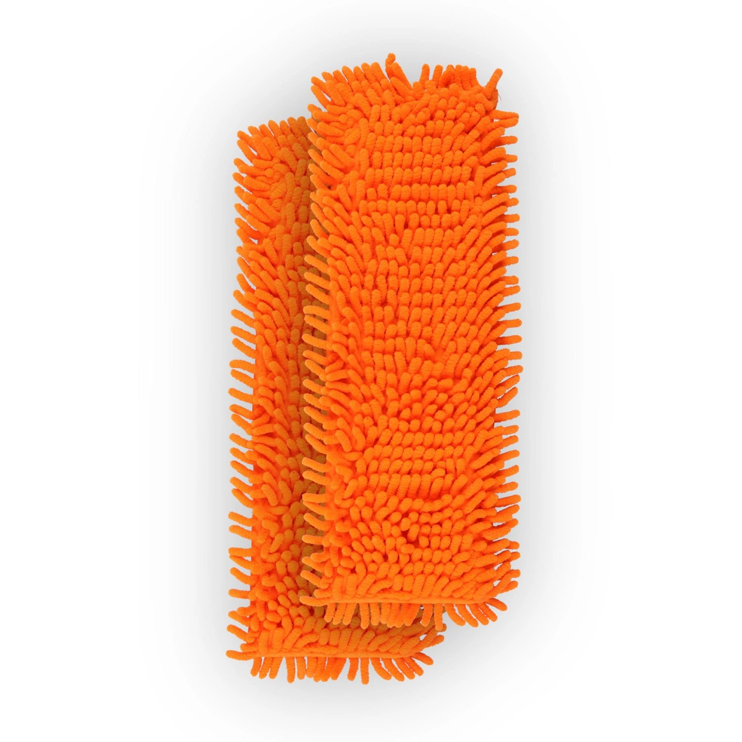 Bestlivings Bodenwischer Ersatzbezug Mikrovelour Chenille Orange 2er Pack