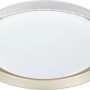 Moderne LED Deckenleuchte Tessali in Gold, Ø 43 cm, mit runder Form und dimmbarer Lichtsteuerung.