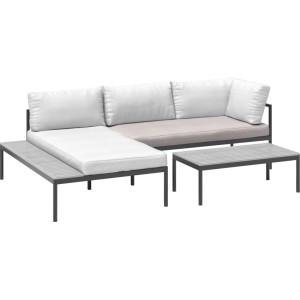 Beiges Sitzkissen für Lounge-Set Lankin, 1 Stück. Ersatzkissen mit waschbarer Hülle.