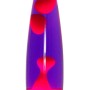 EASYLIGHT Lavalampe in Lila-Rot, 40 cm hoch, Design-Tischlampe mit Leuchtmittel.