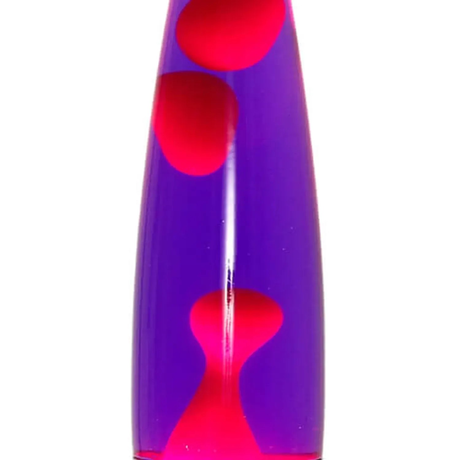 EASYLIGHT Lavalampe in Lila-Rot, 40 cm hoch, Design-Tischlampe mit Leuchtmittel.
