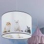 Sollux Lighting Hängeleuchte Kitty 30 mit Katzenmotiven, ideal für Kinderzimmer.