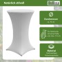TRUTZHOLM 10er Set Stehtischhusse Stretch 70cm Weiß_2