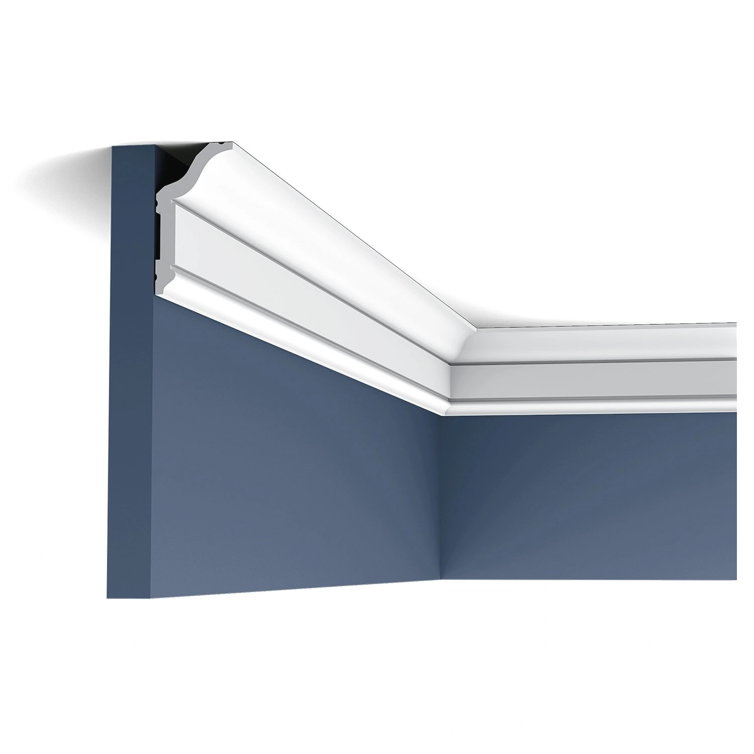 ORAC DECOR CX141 AXXENT Stuck Kanten-Eckleiste Decken-Wand-Profil Zierleiste 2 m 200 cm x 5,9 cm x 3,1 cm Weiß