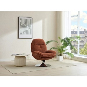 Vente-unique Sessel Mit Gerader Rückenlehne Ilmaca Terracotta 78 cm