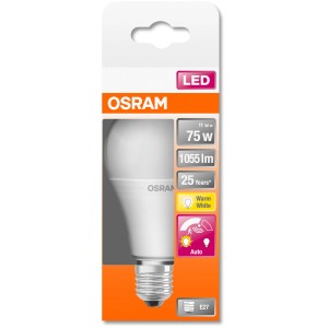 Osram LED-Lampe E27, 11W, warmweiß, matte Glühlampenform. Energieeffiziente Beleuchtung für Ihr Zuhause.
